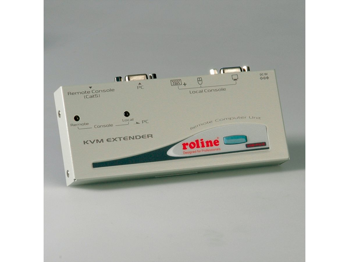 ROLINE Prolongateur Smart KVM via RJ-45, VGA, USB