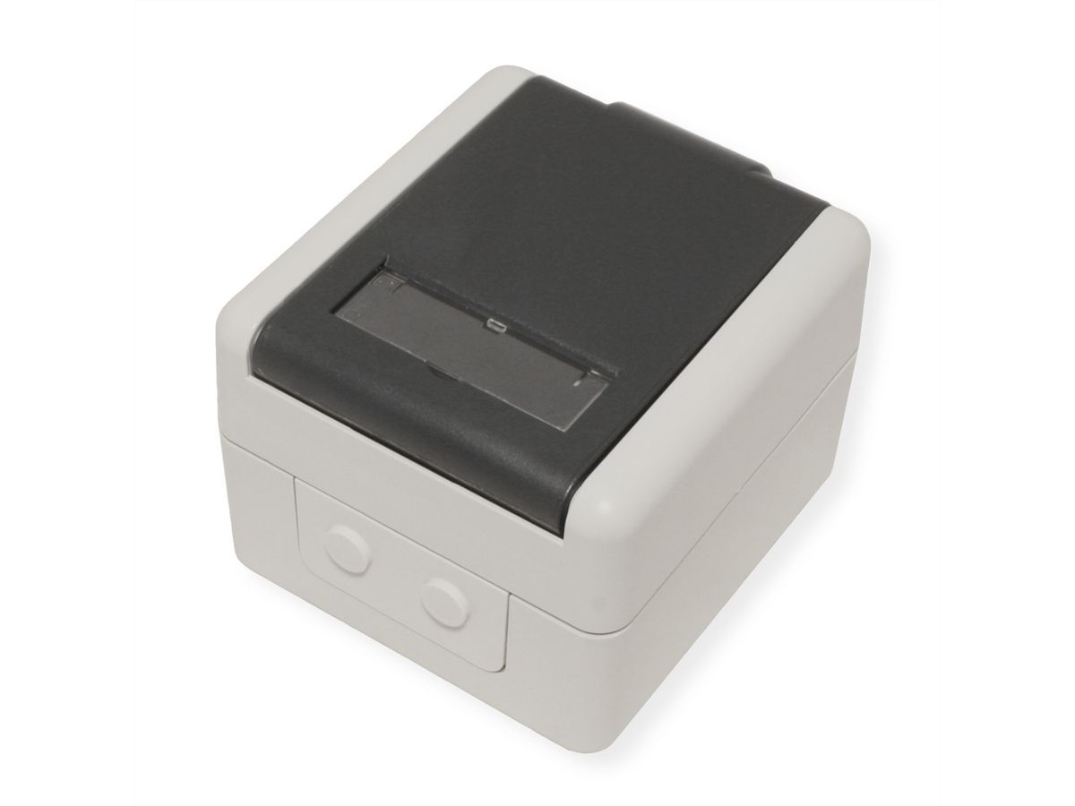 EasyLan preLink / fixLink AP-Dose grau