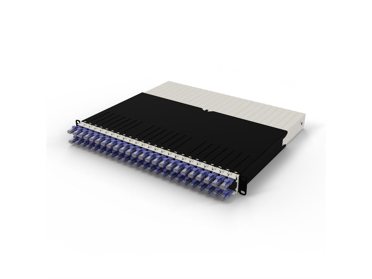 patchbox.one 8RU UTP violet Cat.6a 0,8m