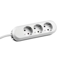 BACHMANN SMART Steckdosenleiste 3x Schutzkontakt, genietet, weiß, 5 m