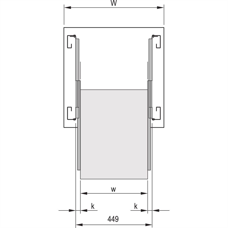 SCHROFF Kit d'assemblage de la glissière télescopique, 1 U