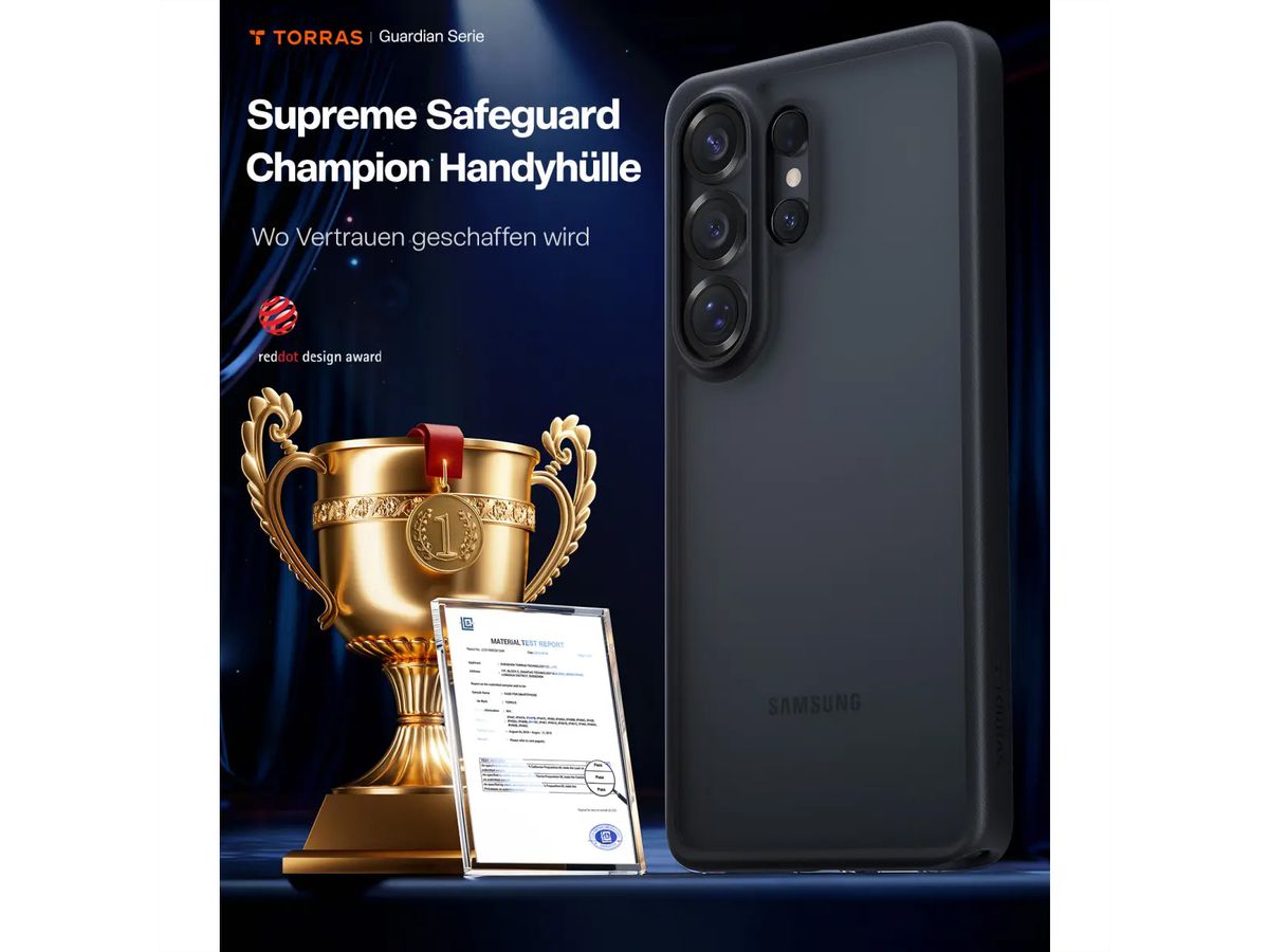 Torras Guardian Schutzhülle, Galaxy S26 Ultra, schwarz