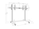 Hagor mobile Système de stand CPS mobile Stand 2x 55-65