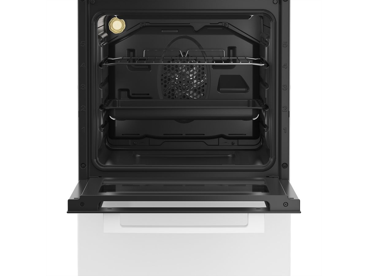 Beko Cuisinière électrique FSM57100GW avec plaque vitrocéramique
