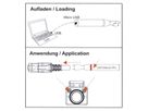 EasyLan DualBoot® LED Detektor Pro, zur Spannungseinspeisung in Patchkabel, Akku