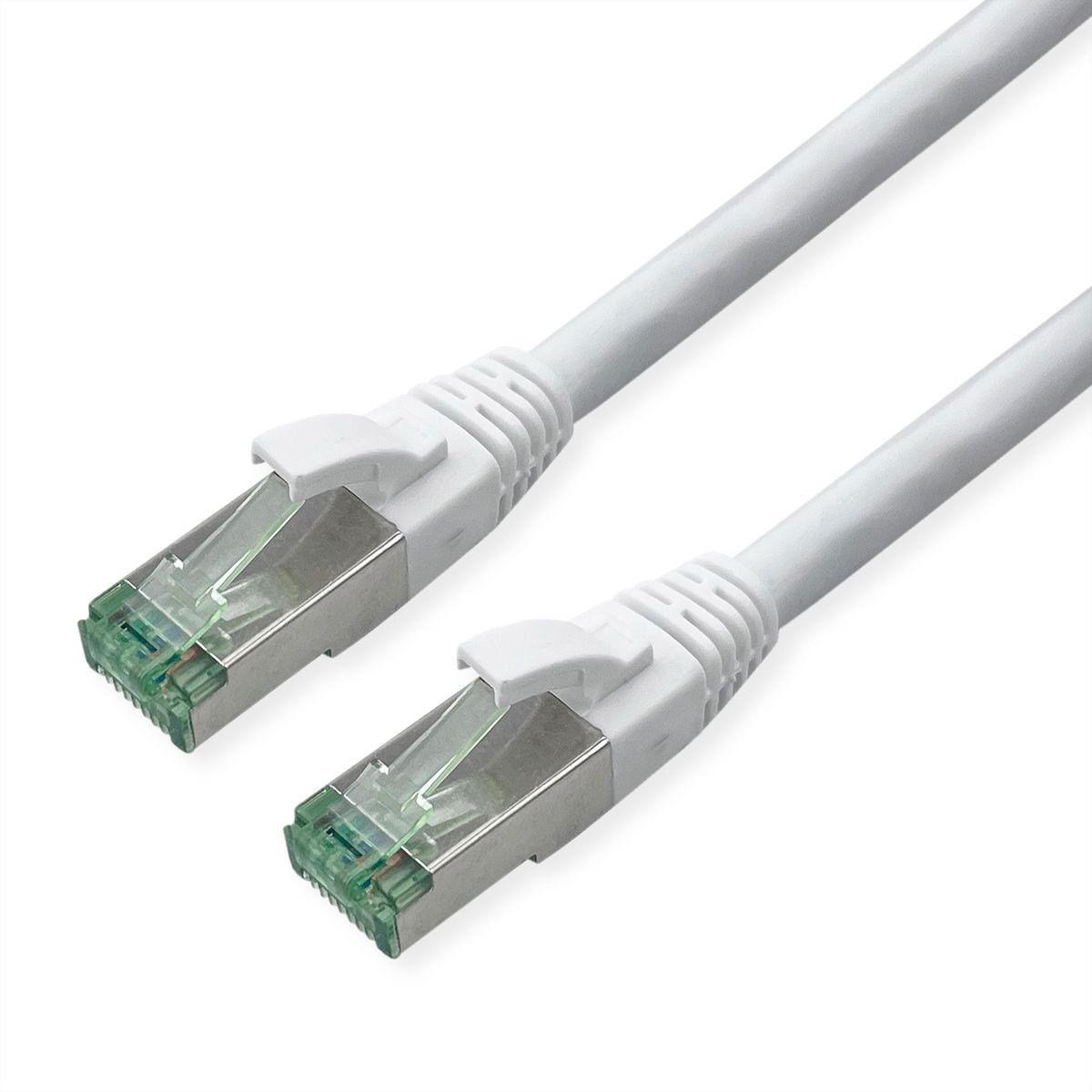 ROLINE RM Cordon Cat.6A S/FTP(PiMF), blanc, 0,3 m