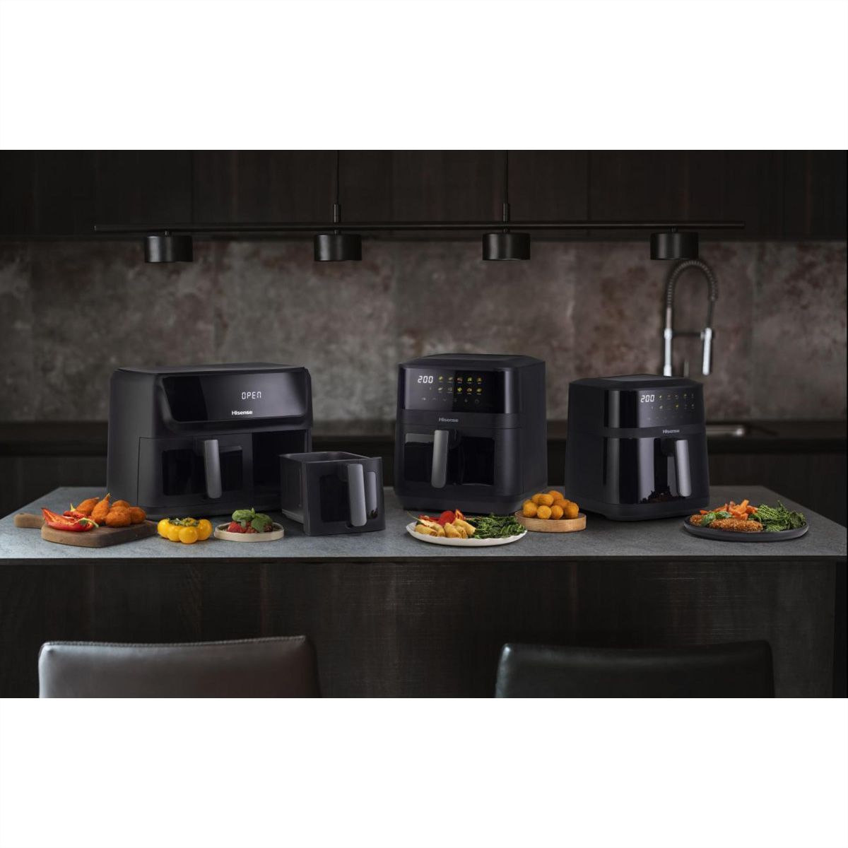 **Retoure**Hisense Friteuse à air chaud AF HAF2100DCD, 2100W, 7,7L