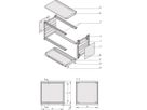 SCHROFF RatiopacPRO AIR Coffret de bureau, blindage à monter ultérieurement, garniture avant, 6/7 U, 63 CV, 315 mm