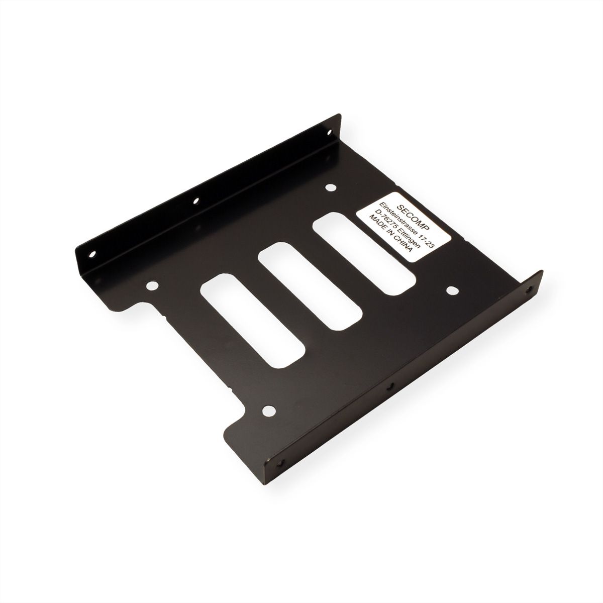 ROLINE Adaptateur de montage HDD/SSD 3.5" pour 1x HDD/SSD 2.5", métal, noir, noir