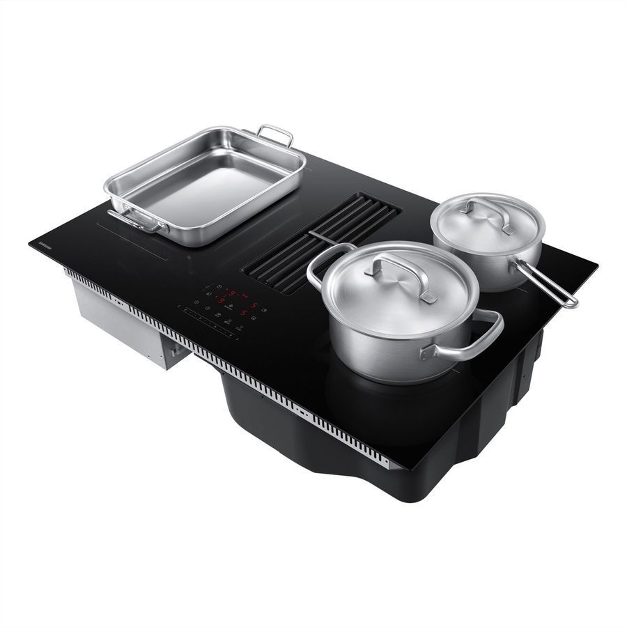 Samsung Table de cuisson avec tirage à la terre intégré 80 cm, FlexZone, 720m³/h,  A+