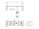 BACHMANN DESK2 2x contact de protection USB A&C