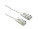 ROLINE U/FTP DataCenter Patchkabel Kat.6A (Class EA), LSOH, slim, weiß, 0,5 m