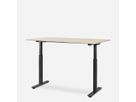 WRK21 Schreibtisch Smart 120 x 80 cm, Höhenverstellbar, Mandal Ahorn / Schwarz