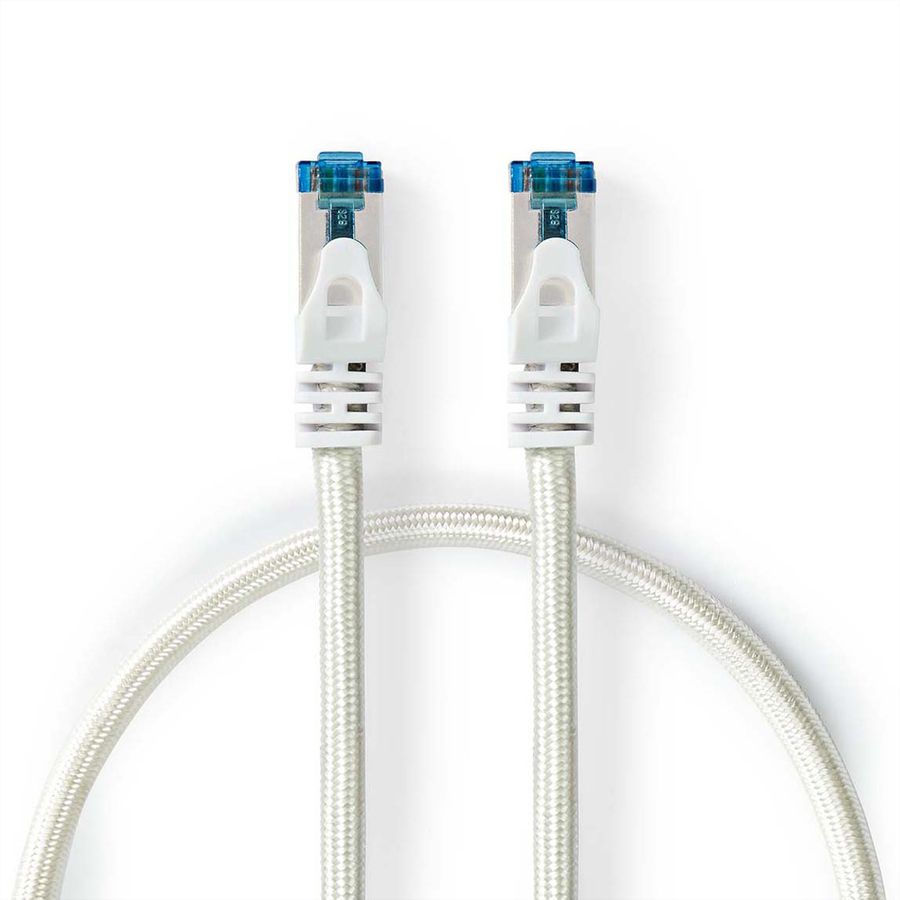 Nedis Patchkabel Cat.6A S/FTP, weiss, 2.0m