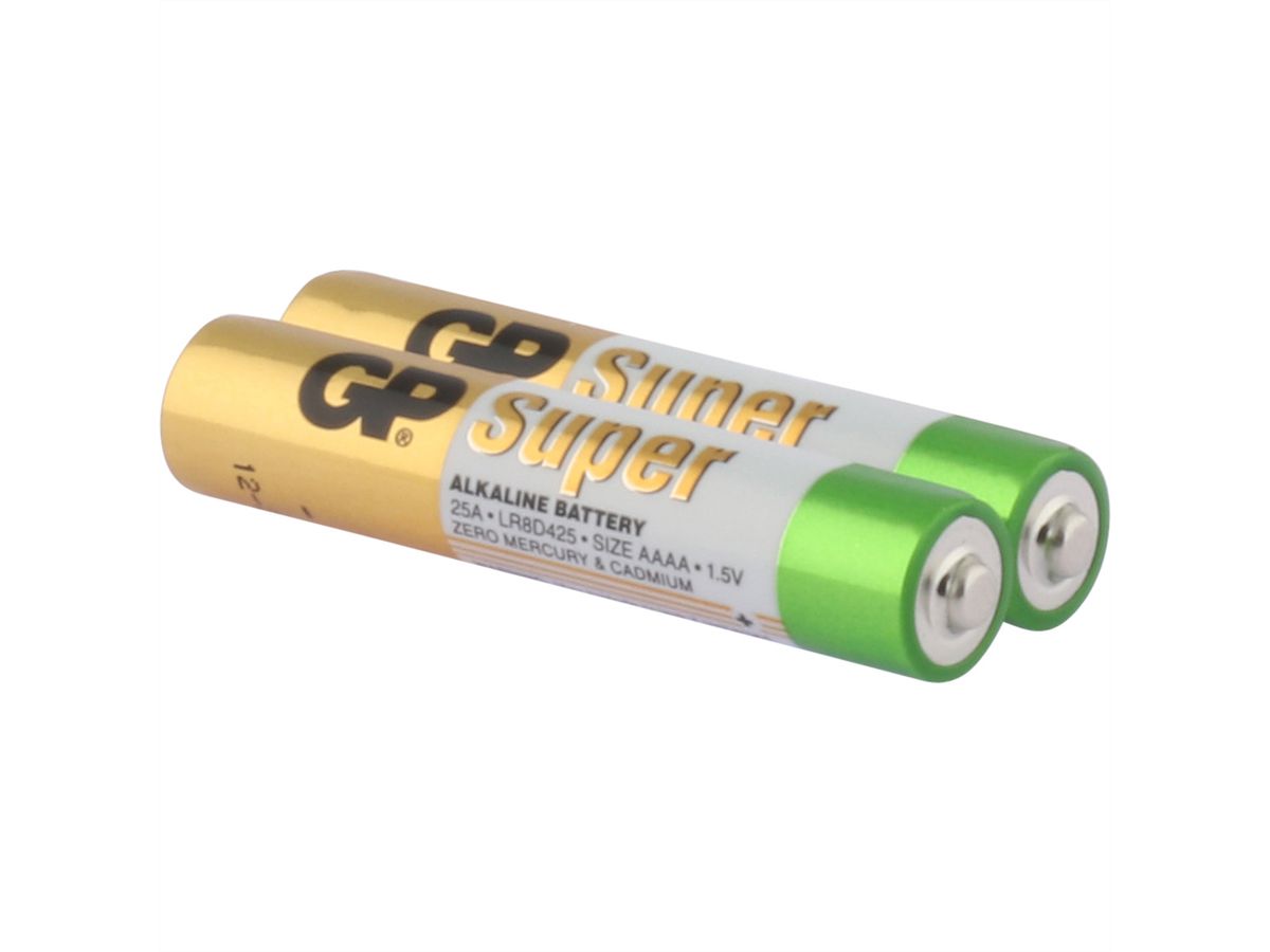 GP Batterie Super Alkaline AAAA 2x, 1,5V