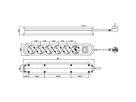BACHMANN Prise multiple, 6x, interrupteur, blanche, noir, 3 m