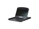 ATEN CL3108NX Commutateur KVM, 18,5" TFT, VGA, PS/2-USB, 8 ports, DE-Layout