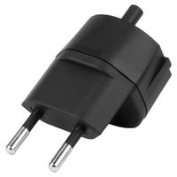 Steffen FIX Adapter DE/CH, CEE7/17 T11 2-polig dezentral schwarz