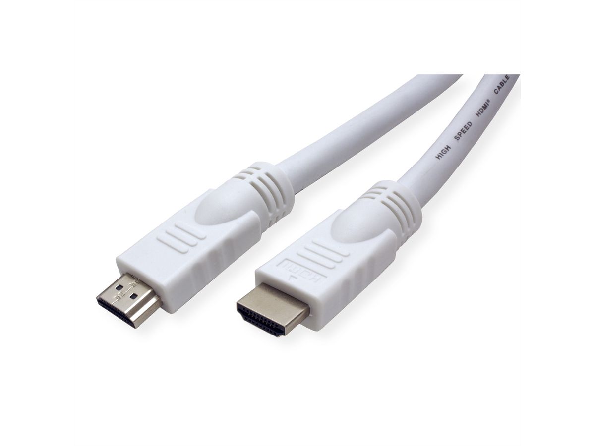 VALUE Câble HDMI High Speed avec Ethernet, blanc, 15 m