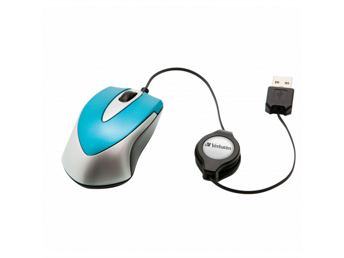 Verbatim Go Mini Travel Mouse Blue