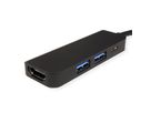 VALUE Station d'accueil USB type C, HDMI 4K, 2x USB type A + type C PD (Power Delivery)