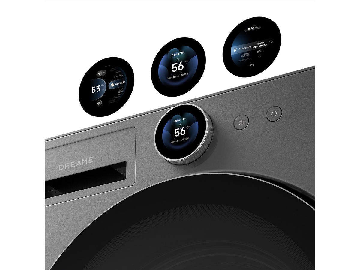 Dreame Lave-linge L9, 11kg  , DWF11L90TAEU, A, Titanium Grey
