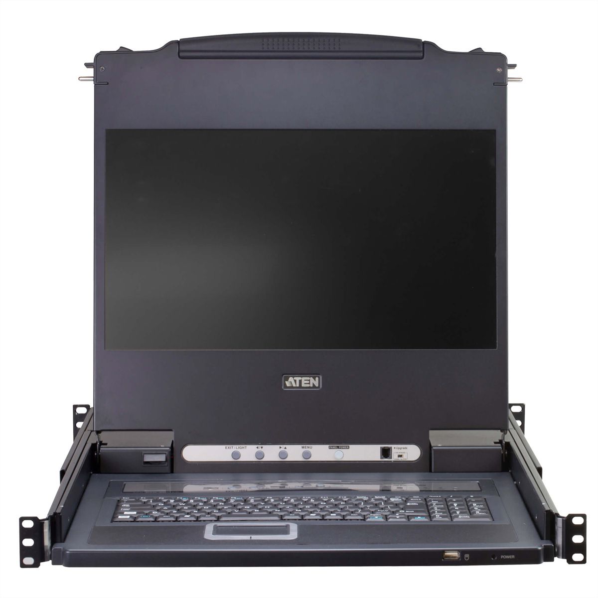 ATEN CL5716M 43cm-LCD KVM Switch, USB-PS/2, VGA, 16 Ports, UK-Layout