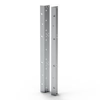 SCHROFF 19''-Winkel Typ F mit Grifflöchern für Edelstahldichtung - 19"WINKEL 9HE M.GR. 2STK