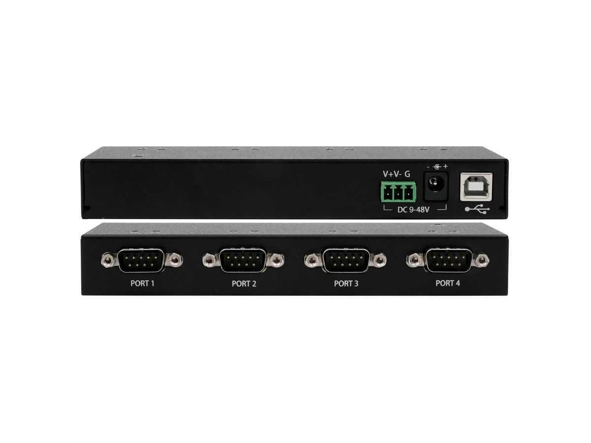 EXSYS EX-13074HM USB 2.0 vers 4 ports série RS-232 Boîtier métallique Kit de puces FTDI