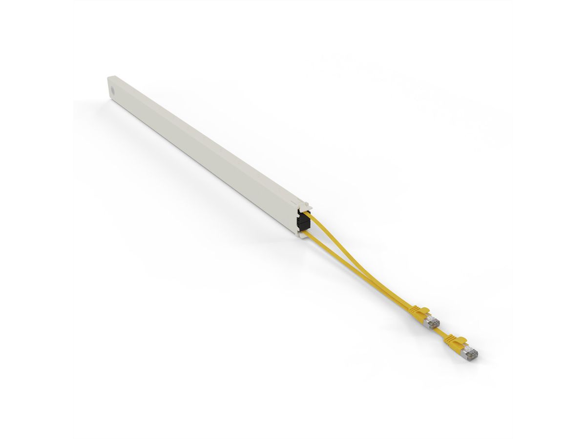 patchbox.one Cassette 46RU STP jaune Cat.6a 2,5 m