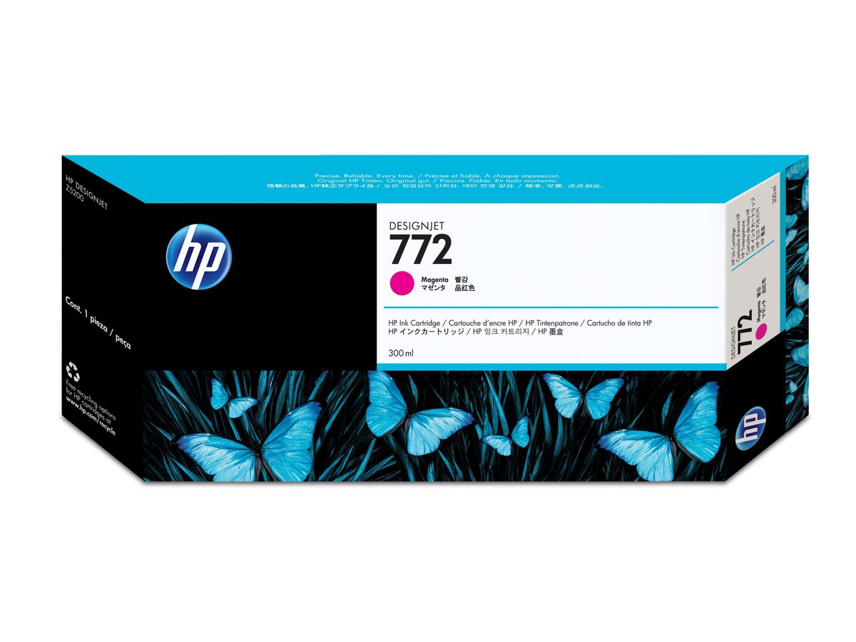 HP 772 Magenta DesignJet Druckerpatrone, 300 ml