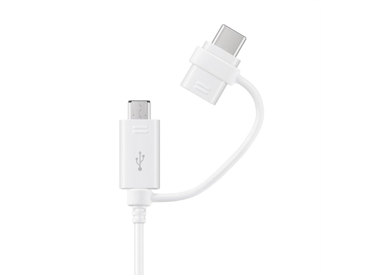 Samsung USB Combo câble, USB A / C & Micro USB, blanc, 1,5 m