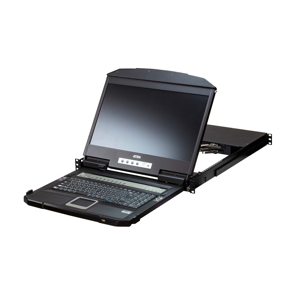 ATEN CL3884NW 4-Port Multi-View Dual Rail WideSceen LCD KVM, DE-Layout