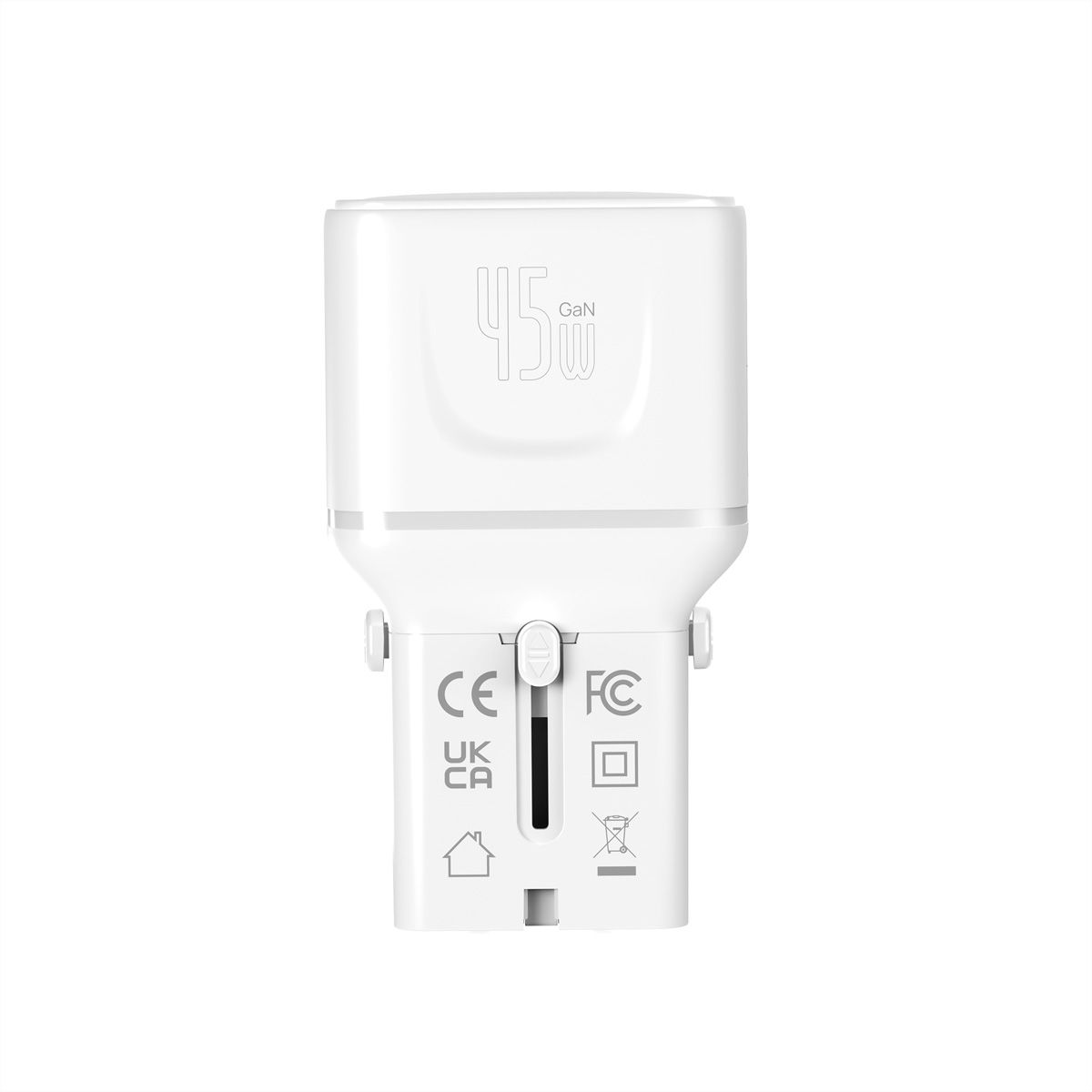 VALUE Chargeur de voyage, EU/UK/US, 2 ports USB C, 45 W