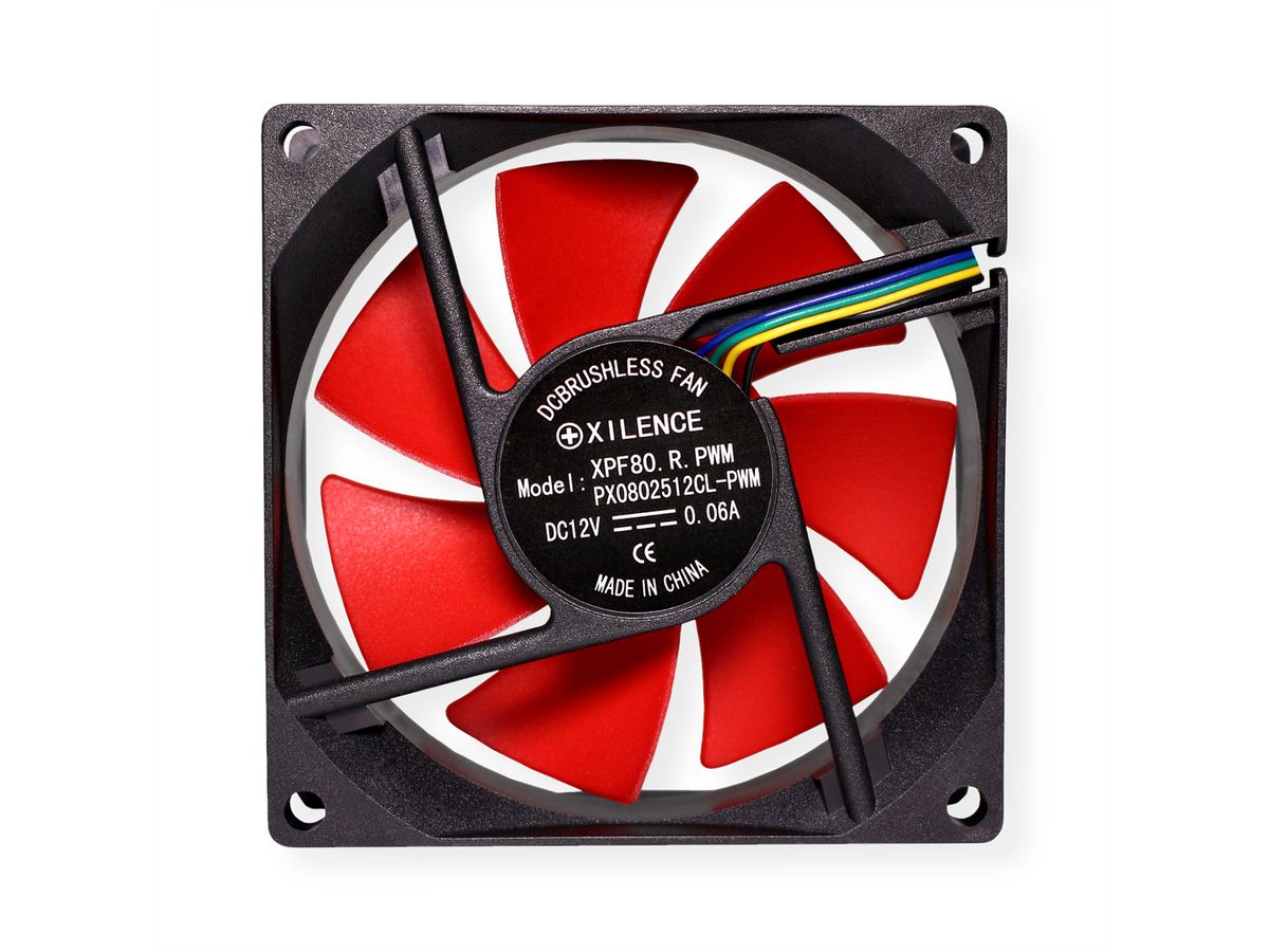 Xilence XPF80.R.PWM 80mm PWM Ventilateur de boîtier, 4PIN