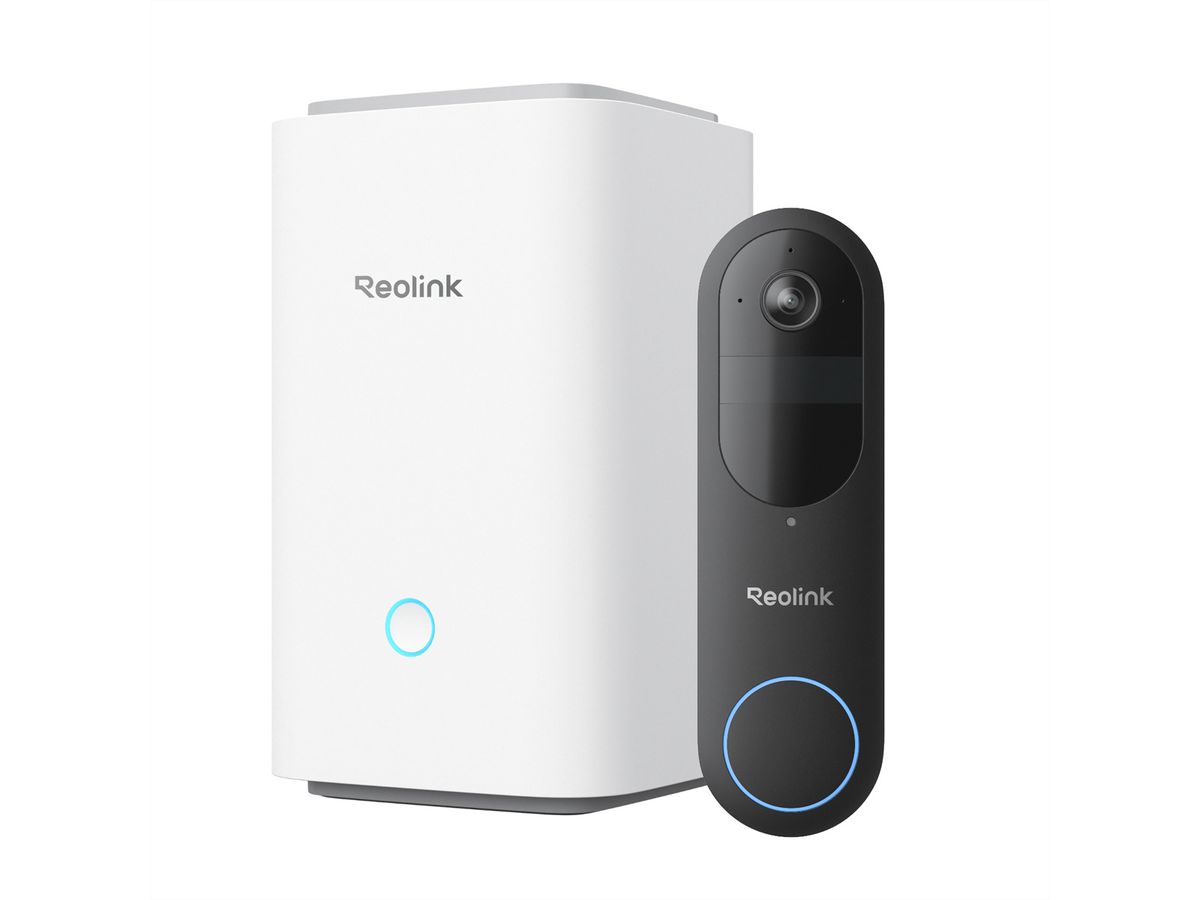 Reolink D340P Kit de sonnette, 5 MP, 134°, Wi-Fi, noir, avec Hub 1