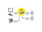 ROLINE Switch KVM DisplayPort, 1 Utilisateur - 2PCs