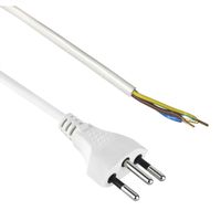 Schönenberger Anschlussleitung T12, H05VV-F 3G1.0mm² 5m weiss, weiß, 5 m