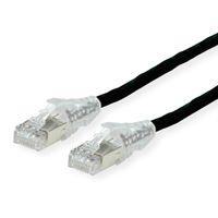 Cordon DÄTWYLER Cat.5e (Classe D) S/UTP, CU 5502 flex PVC, AMP v2, noir, 0,5 m