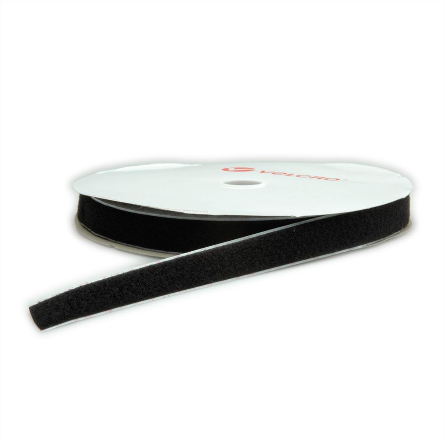 VELCRO® Ruban à laine L: 25m/l:25mm, noir