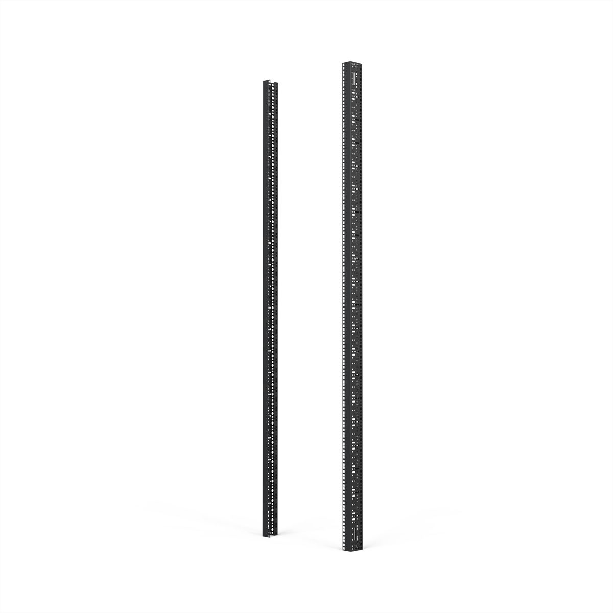 SCHROFF 19"-Winkelprofil mit Universal-Lochung (EIA), RAL 7021 - WINKELPROFIL 19"47HE 7021(2X)