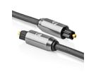 Câble audio optique Nedis, 2x Toslink, ST/ST, gris, 3 m