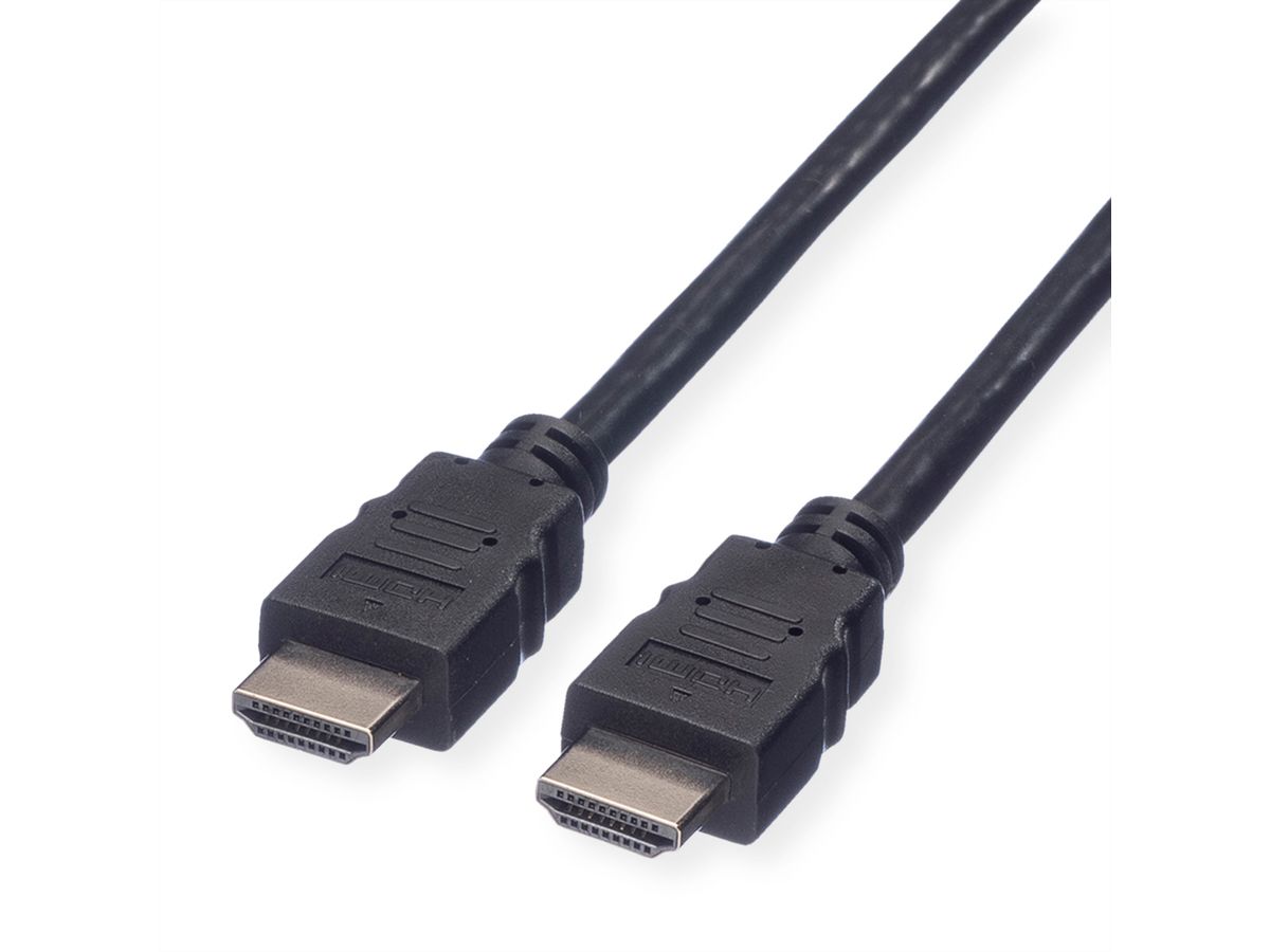 VALUE Câble de raccordement pour écran HDMI High Speed M-M, noir, 2 m