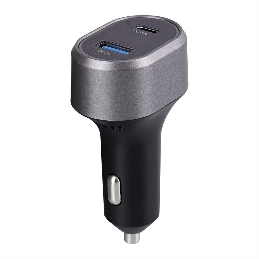 T'nB 1 USB-A QC and 1 USB-C PD, car charger 83W - Schwarz