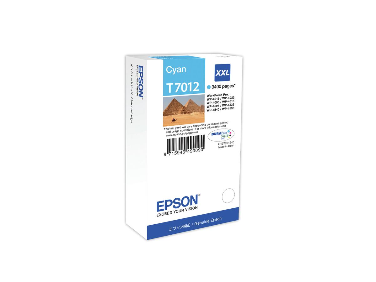 Epson Tintenpatrone XXL Cyan 3.4k