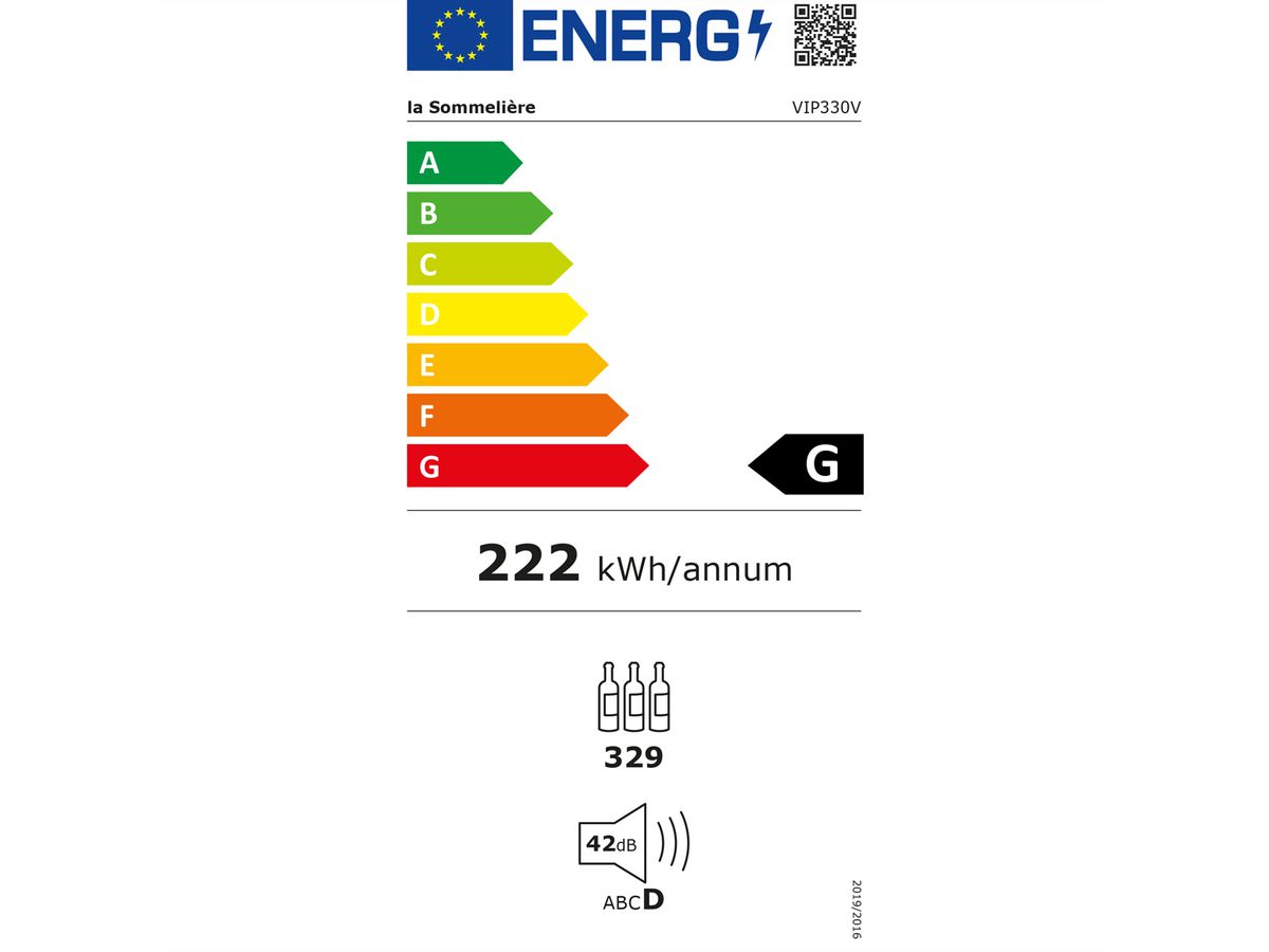 **Retoure**La Sommelière Weinkühlschrank VIP330V, Freistehend, Multizone, 329 Flaschen