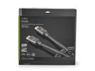 Nedis HDMI High Speed Kabel mit Ethernet, grau, 10 m