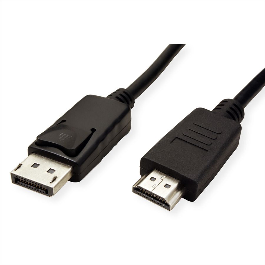 ROLINE GREEN DisplayPort Kabel DP - HDTV, ST/ST, schwarz, 1 m