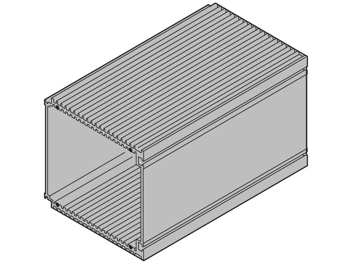 SCHROFF HF Châssis type unité enfichable, 14 HP, pour circuit imprimé de 160 mm de profondeur