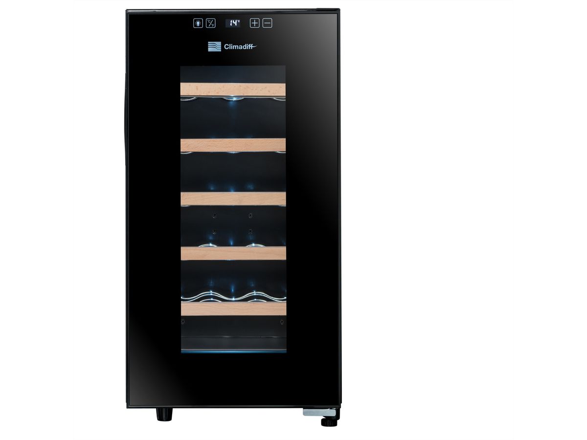 Climadiff Armoire à vin CC18, Autonome, 1 zone, 18 bouteilles